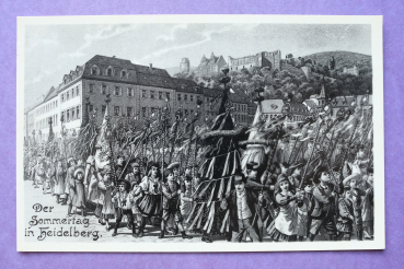 Ansichtskarte AK Heidelberg 1910-1930 Der Sommertag in Heidelberg Festzug